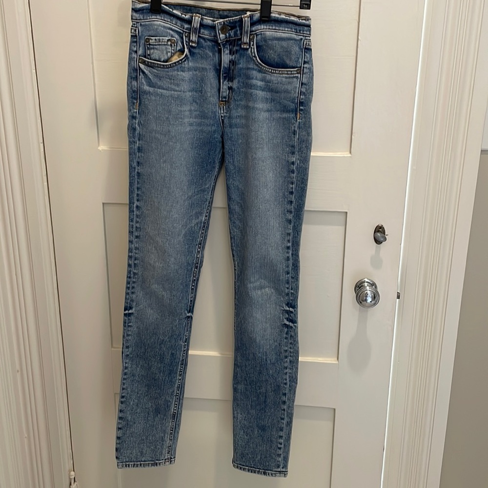 Rag & Bone, size 24 10 inch DRE jeans in acid blue (great condition)